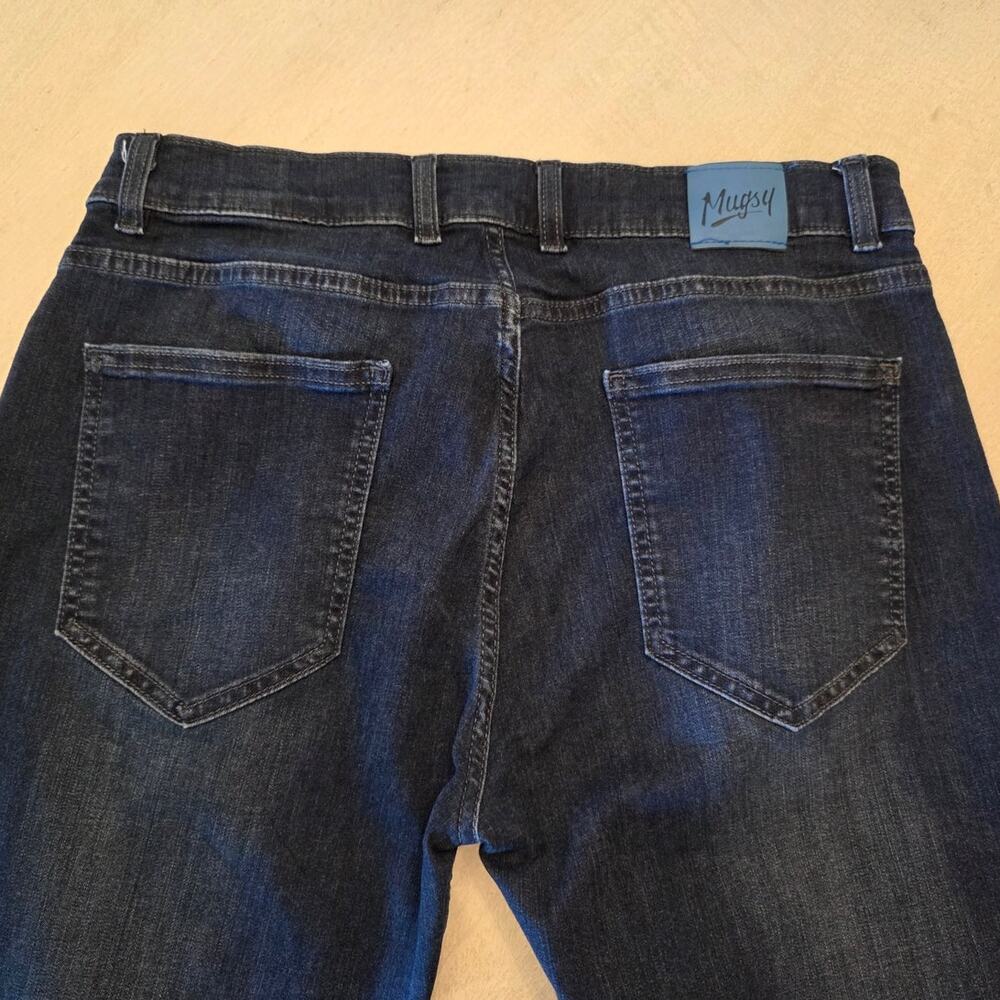 Mugsy Men's Fultons Denim Jeans SZ 34/32 Dark Wash Comfort Stretch - Picture 4 of 9